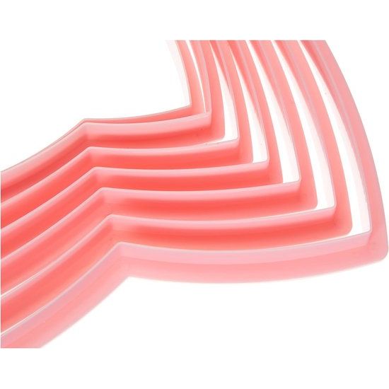 Sapin Set 10 Cortapastas ABETO, roestvrij staal, roze, 20 x 20 x 2 cm, eenheden