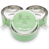 Reisvoerbak van roestvrij staal, set van 3, 1500 ml (3 x 500 ml, 3 x ca. 300 g), hondenbak voor onderweg, draagbare voederbak, praktische reisbak voor buiten en dagelijks gebruik