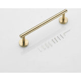 roestvrij staal met gouden afwerking Badkamerhanddoekrek 30 cm Enkele wandmontage Luxe Leekayer
