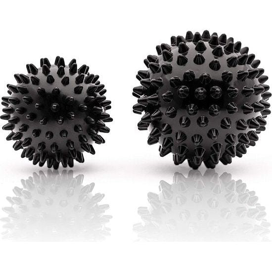 Premium massagebal set - fascia-bal/duo-bal/egelbal groot/egelbal small voor zelfmassage en triggerpoint therapie/fysiotherapie (7e variant: set van 4)