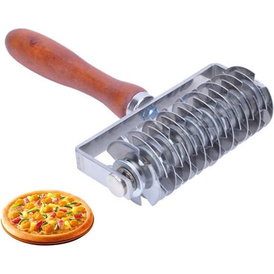 Pizza roosterroller, roestvrij stalen roosterroller, doe-het-zelf rolling cookie, roosterroller, voor het snijden van deeg, pizzabodes, bakken, keuken kunststof bakgereedschap, koekjesgebak