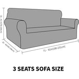 Thick fluwelen bankovertrekken, 3-zits - super stretch, antislip, voor honden- en kattenharen, huisdiervriendelijk- 1-delige elastische meubelbescherming, pluche bankovertrekken, 3-zits - Zwartgroen