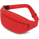 Heuptas voor heren en dames Heuptas Doggybag Buitensporten Grote mobiele telefoontas Schoudertas Camping Fitness Fiets Geldbuidel, rood