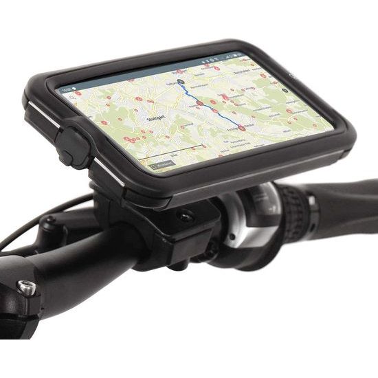 Case Universele mobiele telefoon fietshouder waterdicht voor smartphone 5,0-6,7 inch compatibel met motorhouder (afneembaar, displaybescherming, 360 graden)