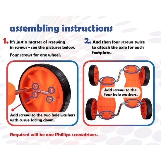 Fun Stepper Pedal-Go voertuig, balans, coördinatie, concentratie Training Sport Ondersteuning 4-wiel Scooter, Slider voor kinderen