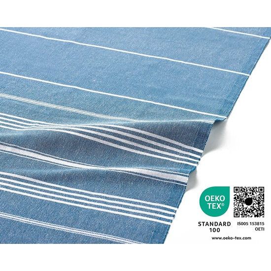 Hamamdoek van 100% gerecycled katoen, duurzaam en natuurlijk, saunahanddoek, strandhanddoek, badhanddoek, yogahanddoek, petrol, 100 x 200 cm