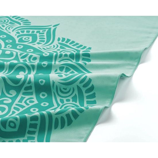 Strandhanddoek XXL – microvezel badhanddoek groot, microvezel handdoeken licht en sneldrogend, 100% gerecyclede microvezel handdoek - mandala 200 x 90 cm