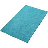 Badmat antislip, combineerbaar als badmatset, badkamertapijt, badmat, wasbaar van chenille, douchemat voor douche, badkuipen, wc-decoratie, petrol turquoise, 70 x 120 cm