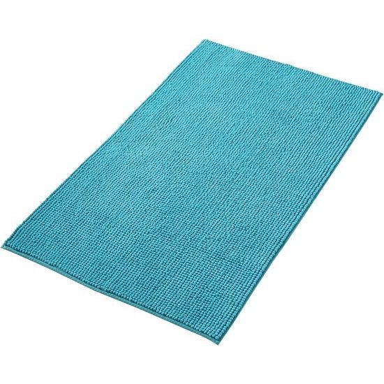 Badmat antislip, combineerbaar als badmatset, badkamertapijt, badmat, wasbaar van chenille, douchemat voor douche, badkuipen, wc-decoratie, petrol turquoise, 70 x 120 cm