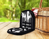 Campingbestekset Barbecuebestek Reisbestek met lepel, mes, vorken, wijnopener en bord voor 1-2 personen - Perfect voor buiten wandelen Campingbarbecuefeest