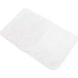 Badmat set van 2 bestaande uit badmatten: ca. 50/80cm en wc-mat ca. 45/50cm - wit