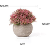 Kunstmatige planten, kunstgras, bonsai, kunstbloemen, decoratie, kunststof heesters, bloemenarrangementen voor thuis en op kantoor, , desktop-bonsai., klein