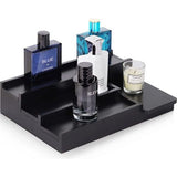 Parfum Organizer Houten Parfum Organizer 4 Tier Parfum Stand Plank met 3 Verborgen Compartimenten Make Up Organizer Zwart