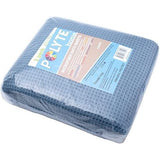 Microvezel badhanddoek - pluisvrij & sneldrogend - wafelstructuur - zeer groot - blauw - 89 x 178 cm - 2 stuks