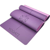 YOGATI – milieuvriendelijke yogamat - TPE, non-slip en dikke yogamat. Yoga Matten met Body Alignment Lines. Perfect Pilates Mat voor workout oefening, Gym en Fitness.