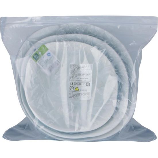 2-in-1 multifunctionele keukenzeefset, 3 stuks, dubbellaagse zeef, komzeef, kunststof, afdruipzeef, afvoerbak voor groenten, rijst, groenten, salade, keukenzeef, 3 maten, blauw