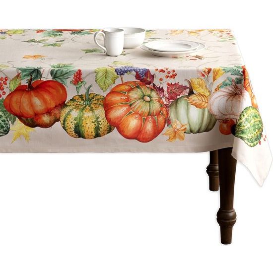 Lumina Tafelkleed van 100% katoen, voor keuken, diner, tafelblad, decoratiefeesten, bruiloften, Thanksgiving, Kerstmis (160 cm x 220 cm)