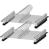 16 x Metalen broek Hanger Hangers met Clips Voor Broek Sokken Rokken 30 x 10,5 cm antislip ruimtebesparend verchroomd