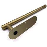 Keukenrolhouder, papierrolhouder, zelfklevend, praktische rolhouder onder de kast, roestvrij staal, goud