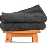 Douchehanddoek 70 x 140 cm, hoogwaardige badhanddoek 500 g/m², 100% katoen, set douchehanddoeken, Ökotex gecertificeerd, 70 x 140 cm, antracietgrijs