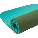 Yogamat met draagriem, TPE fitnessmat, antislip, milieuvriendelijke oefenmat, sportmat voor yoga, pilates en thuistraining, 183 x 61 x 0,6 cm