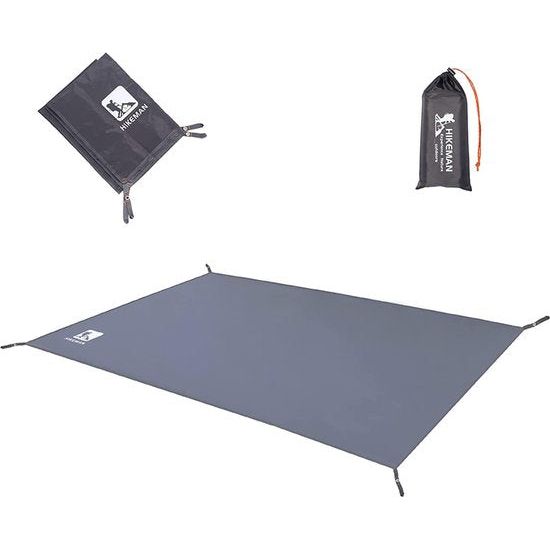 Tentzeil, multifunctioneel, campingtent, zeil, waterdichte tentonderlegger, campingtent, tarp, luifeltapijt, meerdere maten, voor camping, wandelpicknick (grijs, 210 x 210 cm)