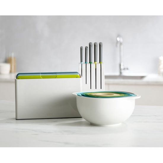 Joseph Joseph Duo Opal - Snijplanken in Houder Set van 4 Stuks - Polypropyleen - Multicolor