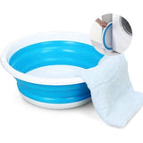 Opvouwbare wastafel, multifunctionele ronde wastafel, opvouwbare ronde spoelbak, wastafel, opvouwbare siliconen bekkenkom voor buiten, irriteren, kamperen, lopen