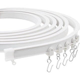 Premium 3m Ceiling Curtain Track System, Flexible and Durable Design for Effortless Glide, Ideal for Shower Windows, RV Room Divider, Privacy and Home Decoration