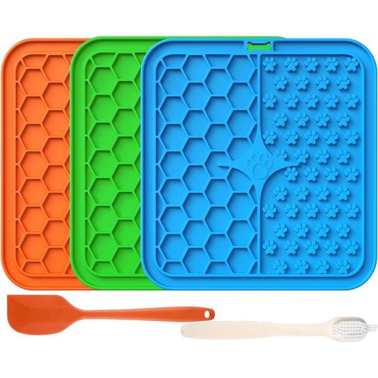 Lekmat voor honden, premium likmat voor honden met zuignap voor verlichting van angst van honden, voor baden, verzorging en training voor puppy's