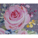 Tafelkleden 100% katoen, 140 cm x 180 cm, decoratief vierkant tafelkleed, wasbaar tafelkleed voor moederdaggeschenken, Sweet Rose Lavender - Lush Lavender Roses-lente/zomer