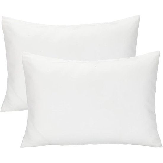 2-pack baby-kinderkussenslopen Peuterkussensloop Reiskussensloop Zacht Ademend Envelopstijl voor jongens Meisjes Beddengoed 49x36cm Machinewasbaar (wit)