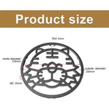 Support gasfornuis - gaskookplaat standaard universeel antislip gietijzeren opzetstuk pannendrager gasring verloopstuk voor gaskookplaten, kookpannetjes, melkkannetjes, soeppannetjes, 20,8 x