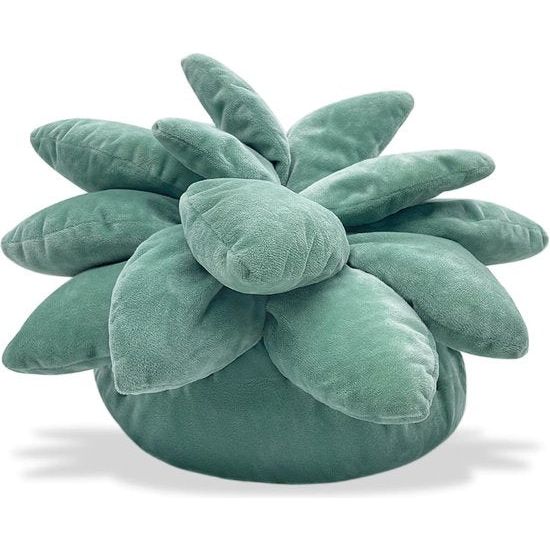 45 cm vetplantenkussen, 3D groene plantensierkussen, tuin, hoofddecoratie, pluche decoratie