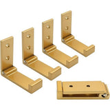 Set van 5 vouwhaken wandhaken, opvouwbare kapstokhaken, wandkapstokhaken opvouwbaar, vouwhaken (goud)