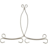 Kookboek- en bordenstandaard, grote kookboekhouder van metaal, verstelbare kookboekstandaard voor boeken, borden of foto's, mat zilver