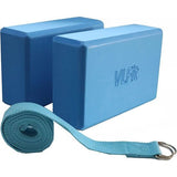 High Density Yoga Blokken Yoga D Ring Katoen Stretch Band Kleur: Blauw