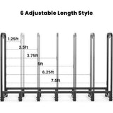 244 cm x 36 cm x 121 cm buitenbrandhoutrek voor open haard, zwaar uitgevoerd brandhout, stapelopslagrekken voor terras, metaal, houthouder, standaard, stalen pijp, houtstapelaar, gereedschap, zwart