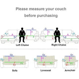 Hoes Hoekbank L-vorm Waterdichte Bankbeschermer Antislip Hond Kat Bankhoes Hoekbank U-vorm Deken Universele 3/2/4/1-zitsbank, 1-70 x 70 cm