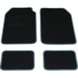 Autovloermatten - PKW/Auto - 4 - Blauw - Stuk : Voor + Achter - Universele Auto Vloermatten - antislip
