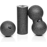 Fascia MINI-SET Carbon Grey - Mini Fascia-rol L15xD6cm, Ball D8cm en Duo Ball D8cm in een set