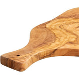 Snijplank, natuurlijk olijfhout, serveren of snijden van voedsel, houten snijplanken, kaasbrood grillen, handgemaakt (ca. 39 cm)