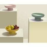 Fruitschaal Fruitmand Multifunctionele Afvoer Fruit Snack Taart Opbergrek Woonkamer Eettafel Fruitstandaard (Geel)