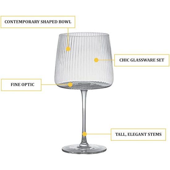 Handgemaakt glaswerk - Cocktailglazenset - Set van 2