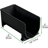 4-delige set modern wijnflessenrek – stapelbaar flessenrek voor waterflessen en drinkflessen – stijlvolle wijnflessenhouder voor de keuken en voorraadkamer – zwart