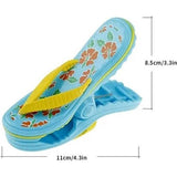 4-delige nieuwe flip-flop-strandhanddoekklemmen, veilige reisknijpers voor binnen en buiten, jumbo-clip voor strand, tuin, zwembad, ligstoel of ligstoel