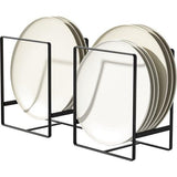 Metalen 2 Pack Plaat Rek / Schijf Drainer - Keuken Cabinet Opslag Organiser, Tafelgerei