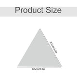 elfklevende tegelspiegel, driehoekige spiegeltegels, wanddecoratie, flexibele spiegel, acryl, doe-het-zelf, voor school, keuken, badkamer, woonkamer, kantoor, decoratie, 8,5 x 8,5 cm, 20 stuks, zilver