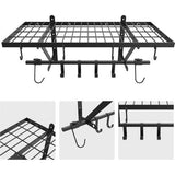 Metalen gereedschapsrek Gereedschapshouder met haken Wandplank Garage voor sleutels Schroevendraaier voor elektrisch gereedschap