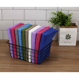 Set van 8 microvezel theedoeken, zachte, super absorberende en pluisvrije keukendoeken, 45 x 65 cm (roze)